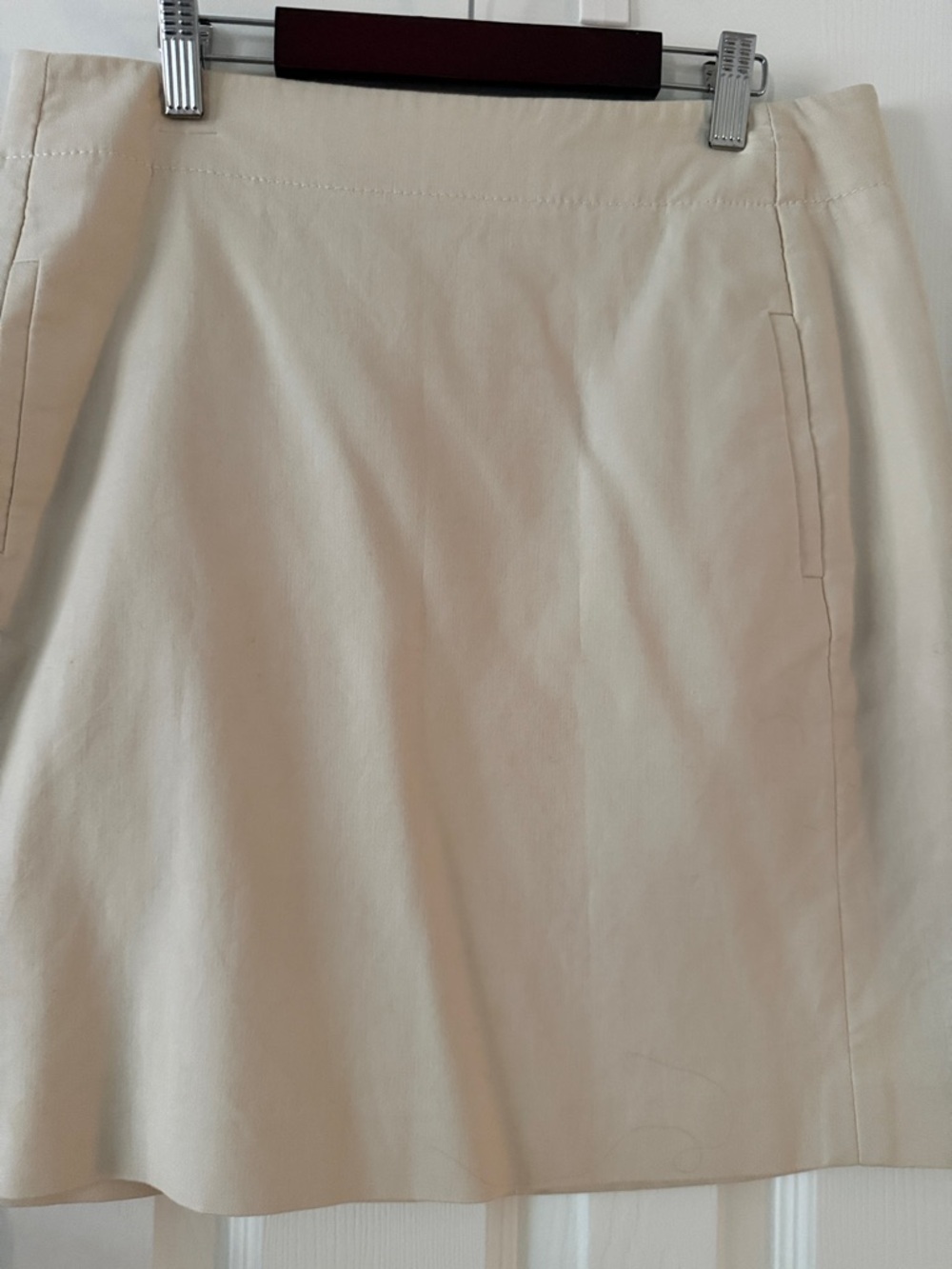 LOFT Cream A-Line Skirt
